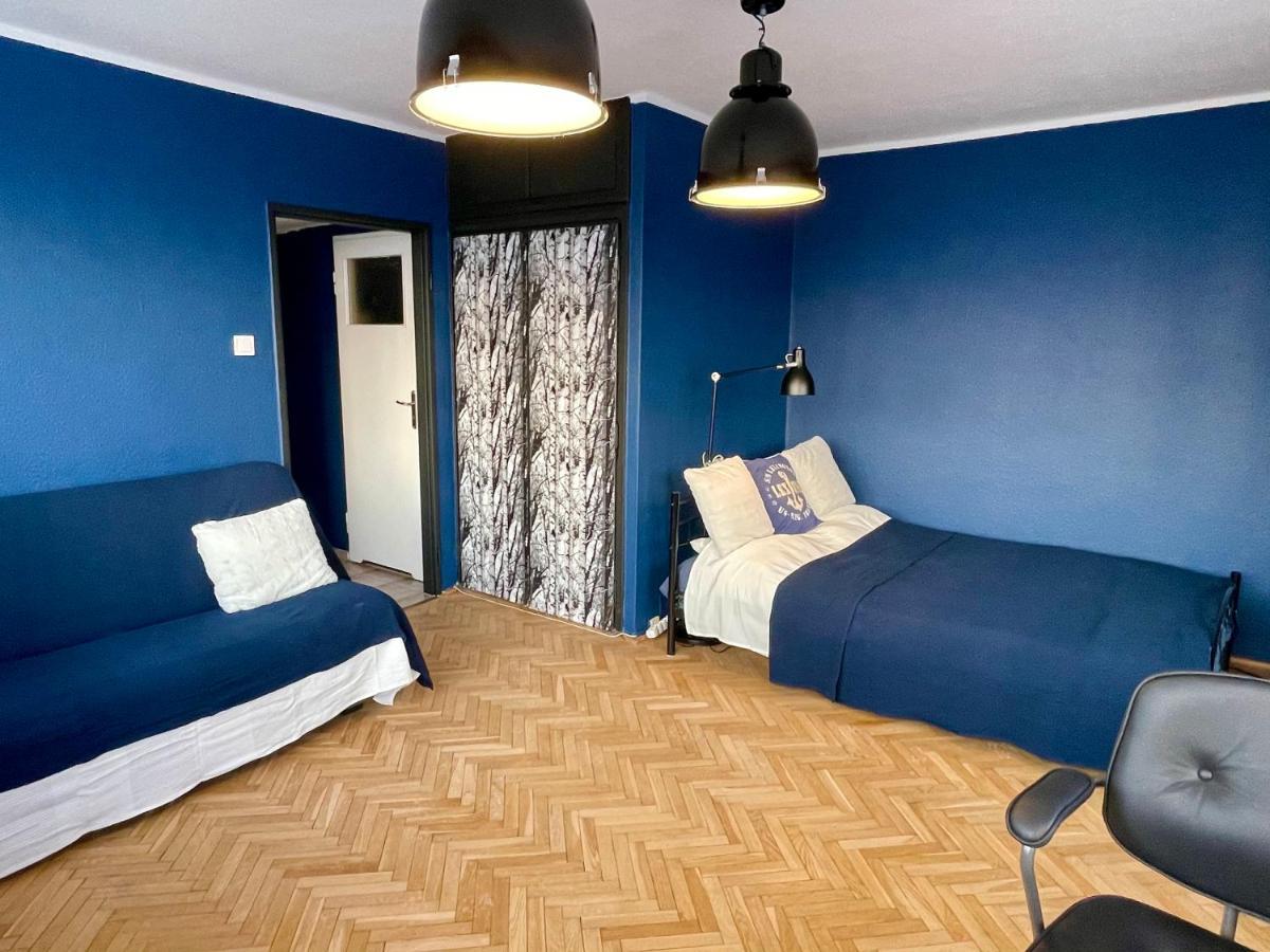 Super Apartament Blue Scisle Centrum Dwie Linie Metra Netflix Wifi 300 Mbs Panorama Miasta Warszawa Exteriör bild