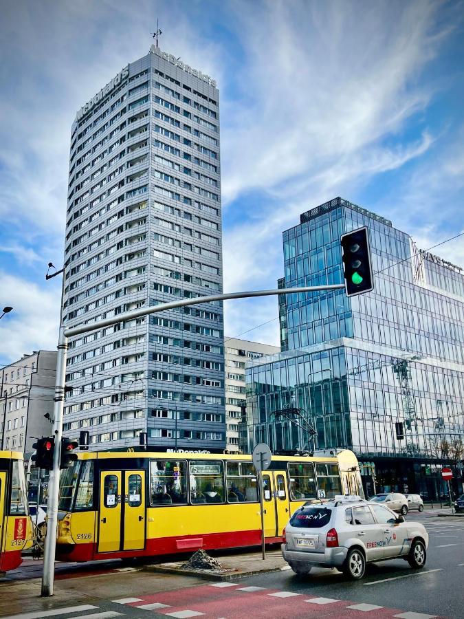 Super Apartament Blue Scisle Centrum Dwie Linie Metra Netflix Wifi 300 Mbs Panorama Miasta Warszawa Exteriör bild