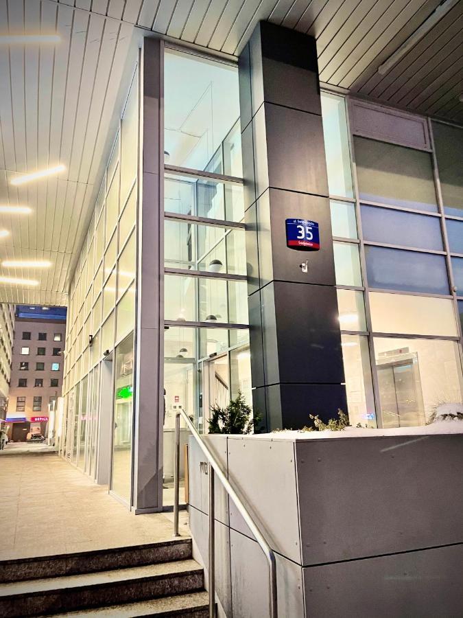 Super Apartament Blue Scisle Centrum Dwie Linie Metra Netflix Wifi 300 Mbs Panorama Miasta Warszawa Exteriör bild