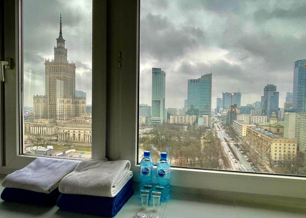 Super Apartament Blue Scisle Centrum Dwie Linie Metra Netflix Wifi 300 Mbs Panorama Miasta Warszawa Exteriör bild