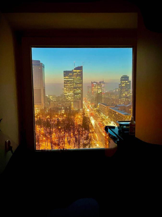 Super Apartament Blue Scisle Centrum Dwie Linie Metra Netflix Wifi 300 Mbs Panorama Miasta Warszawa Exteriör bild