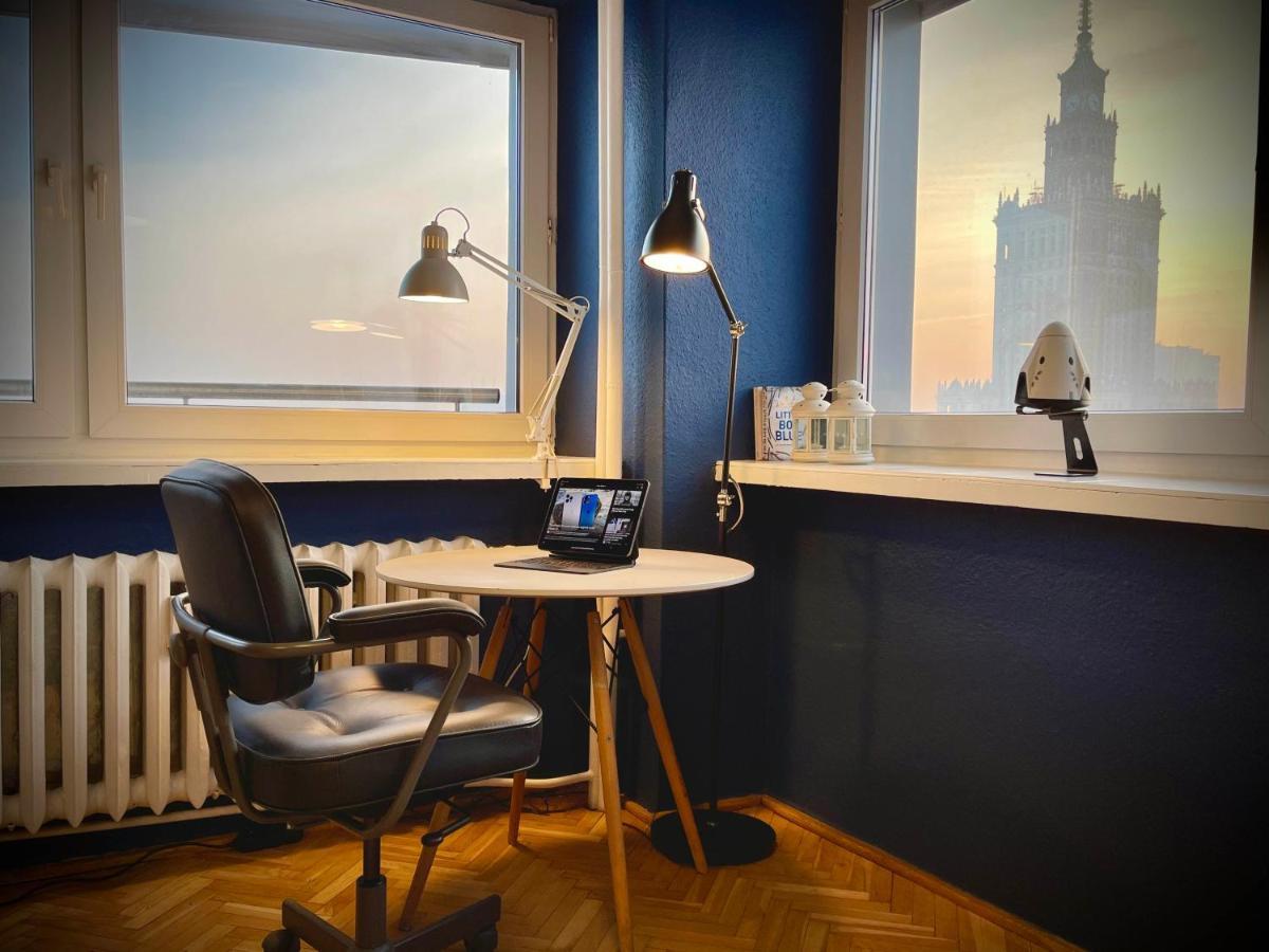 Super Apartament Blue Scisle Centrum Dwie Linie Metra Netflix Wifi 300 Mbs Panorama Miasta Warszawa Exteriör bild