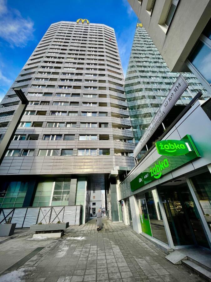Super Apartament Blue Scisle Centrum Dwie Linie Metra Netflix Wifi 300 Mbs Panorama Miasta Warszawa Exteriör bild