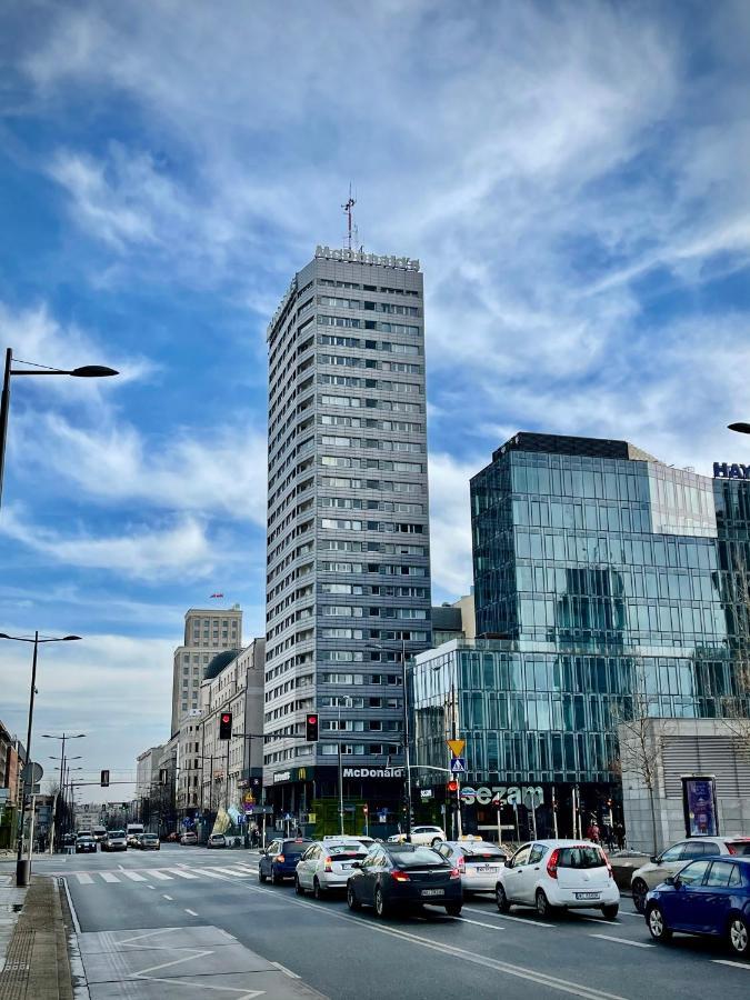Super Apartament Blue Scisle Centrum Dwie Linie Metra Netflix Wifi 300 Mbs Panorama Miasta Warszawa Exteriör bild