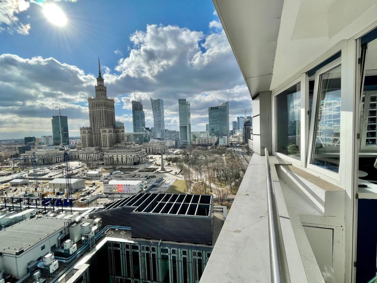 Super Apartament Blue Scisle Centrum Dwie Linie Metra Netflix Wifi 300 Mbs Panorama Miasta Warszawa Exteriör bild